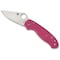 Spyderco 2024 Spyderco Reveal 14, Para 3 Pink Lightweight Plainedge Living Beyond Breast Cancer, Plain Edge SPY-C223PPN - alternate 2